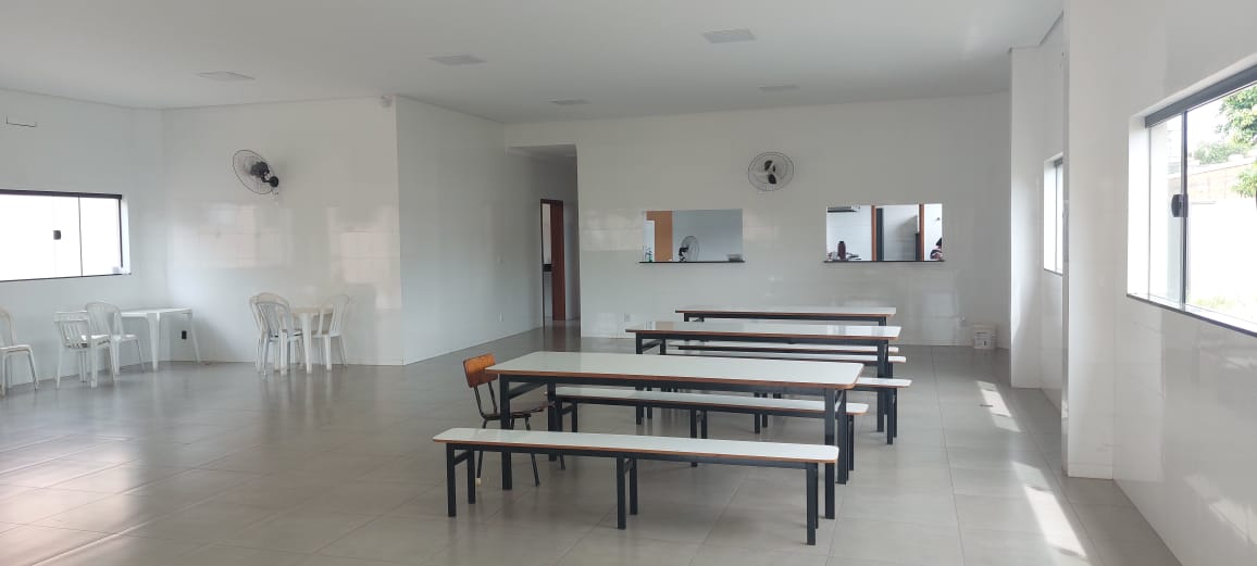 Refeitório da sede da APAE Américo Brasiliense